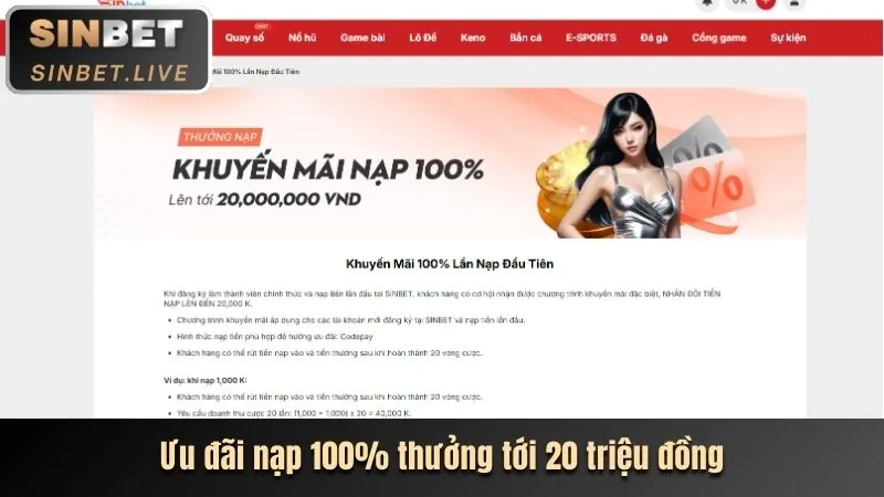 Tiền thưởng chào mừng lớn cho người chơi mới tại xu66 đăng nhập